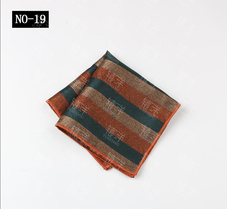 Men'S Handkerchief Square Towel Polyester Cashew Flower Suit Pocket Towel Dress Square Towel