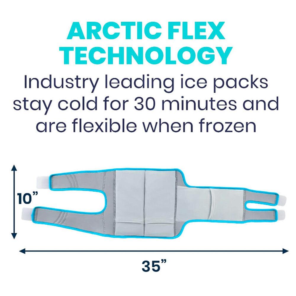 1Pcs Reusable Knee Gel Ice Pack Hot Cold Compression Therapy Knee Ice Pack Wrap for Injuries Pain Relief Knee Surgery Sprain Swelling