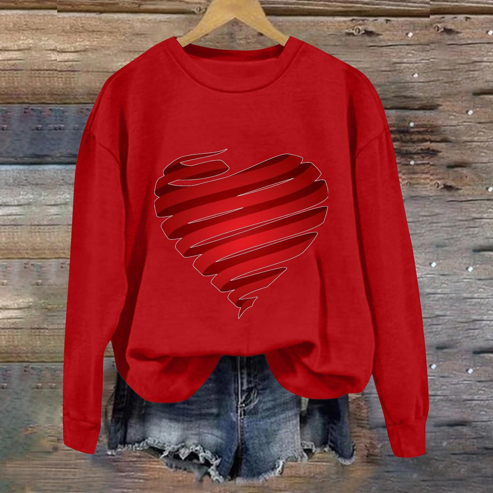 

Женский модный свитер с длинным рукавом и круглым вырезом S красный