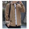 Men Fleece Lined Corduroy Warm Loose Long Sleeve Casual Shirt Jacket