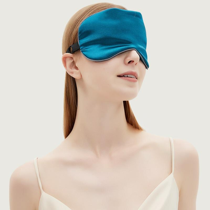 Simulated silk eye mask sleep eye patches double-sided silk shading ice compress sleep eye protection