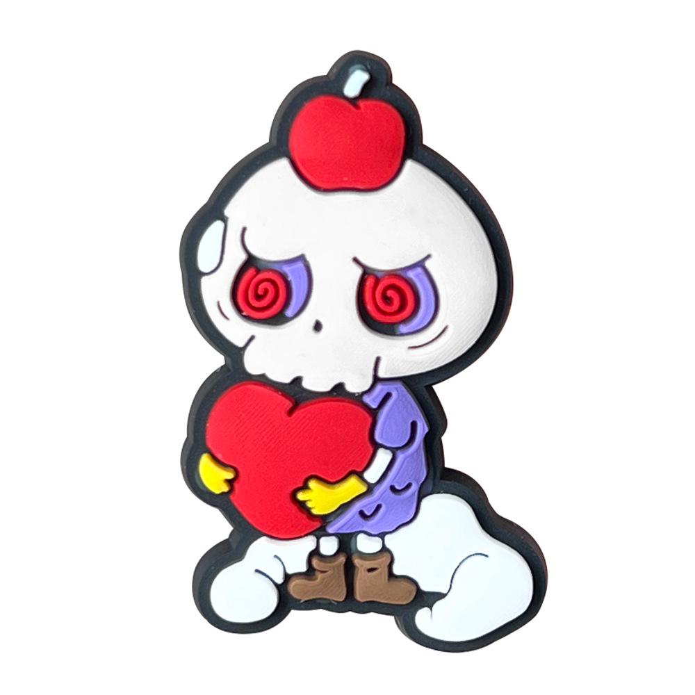 Adorable Cartoon Labubu Clog Shoe Charms - PVC Decoration & Flower Accessories