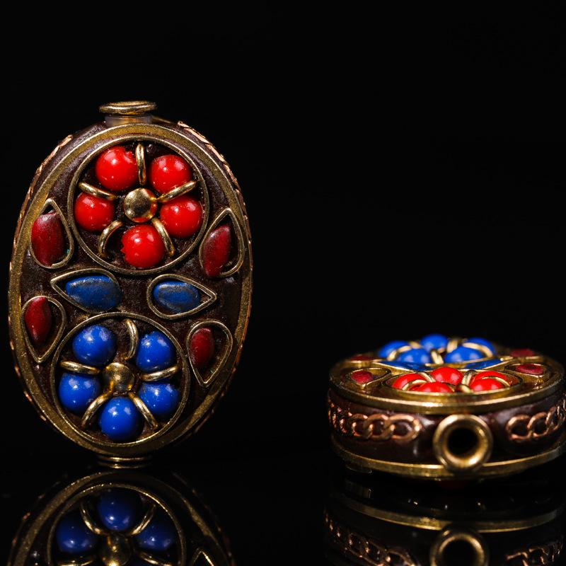 Nepal Handmade Auspicious Cloud Brass Spacer Beads for DIY Jewelry and Ornaments