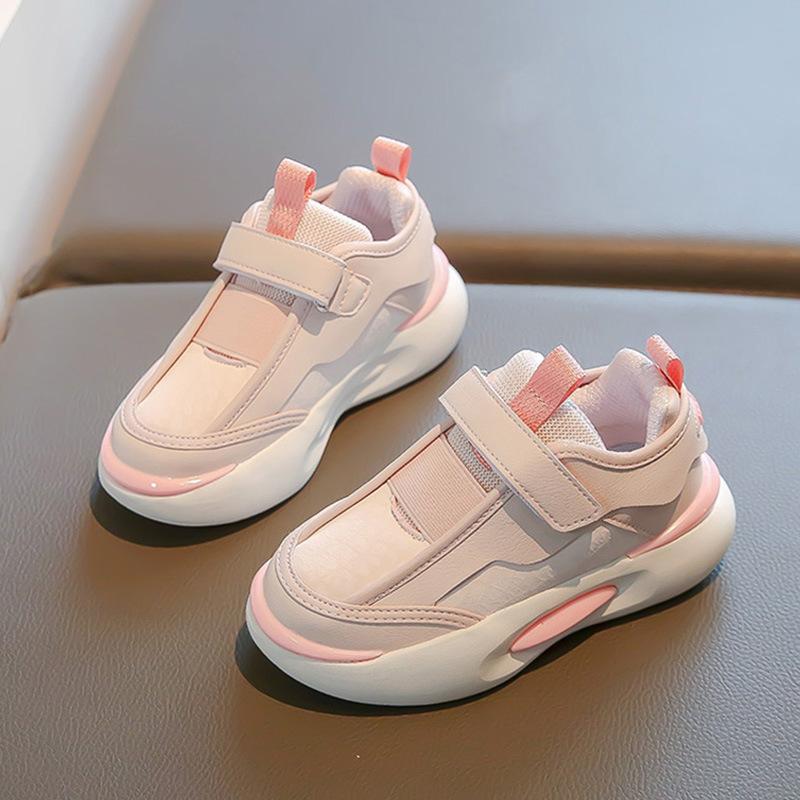 Girls spring shoes sneakers 2025 new children's dad shoes medium older girls little white shoes breathable shoes