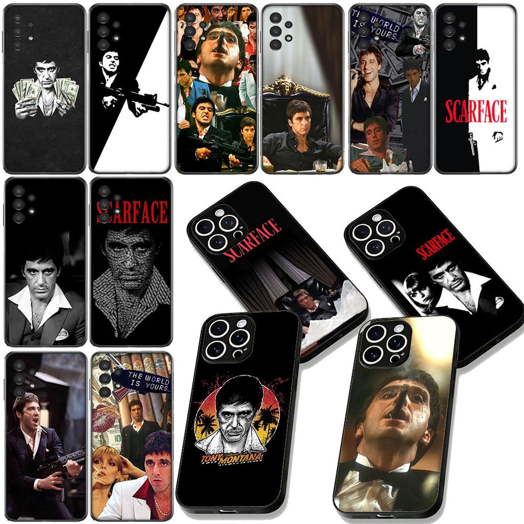 Al Tony Pacino Montana S-Scarfaces Phone Cover for Apple iPhone 12 13 Mini XS 11 Pro Max 7 8 Plus + XR 8+ X SE 2020 SE3 Case