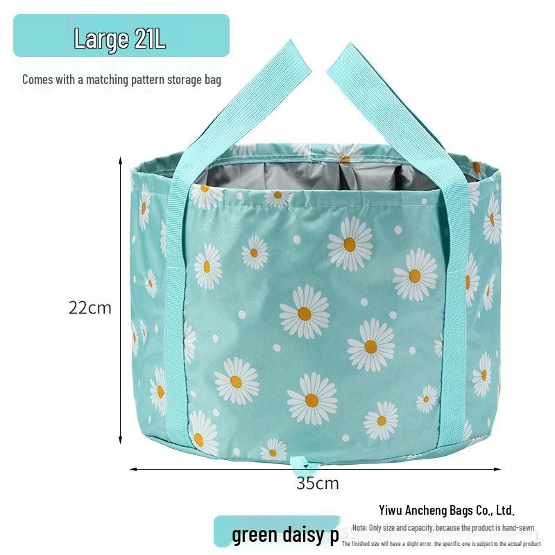 Portable Foldable Foot Bath with Insulated, Multifunctional Foot Soak Bag for Travel and Dormitory Use