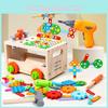 Holzschraubspielzeug-Set für Jungen mit Mutternmontage und Handwerkzeug-Spiel