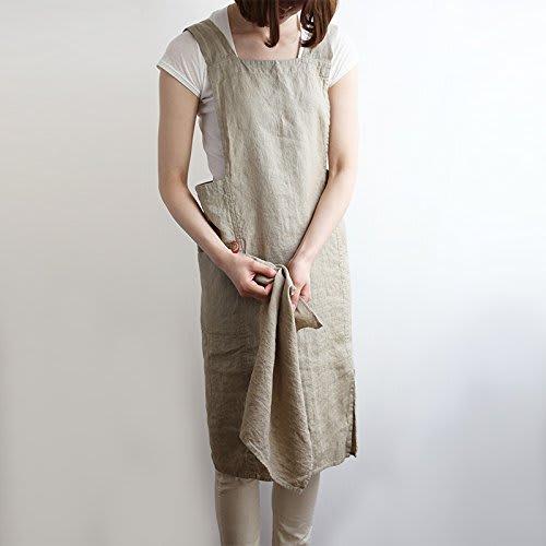 Lino E Lina Full Apron, Anita Abyss Blue, A451