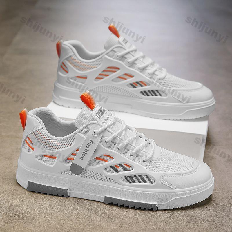 Fashion Men Shoes 2025 Spring Autumn New Fashion Breathable Mesh Non Slip Platform Sneakers Comfort Height Increase Sewing Casual Shoes
