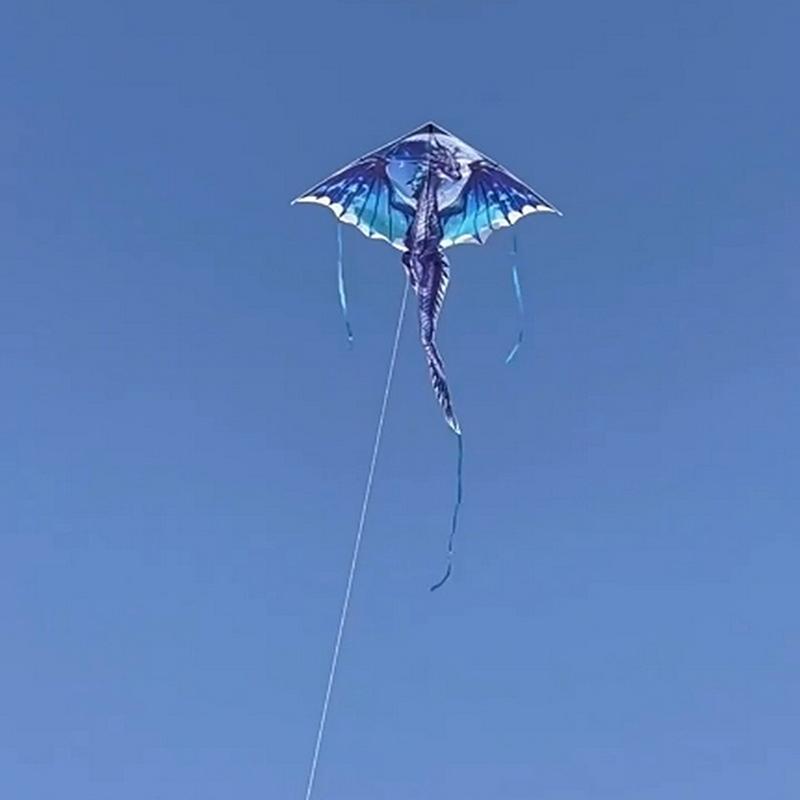 1 sztuka 1,4 m duży latawiec smoka dla dzieci i dorosłych ogromny latawiec pterodaktyla z ogonem łatwy do latania latawce zabawka na zewnątrz