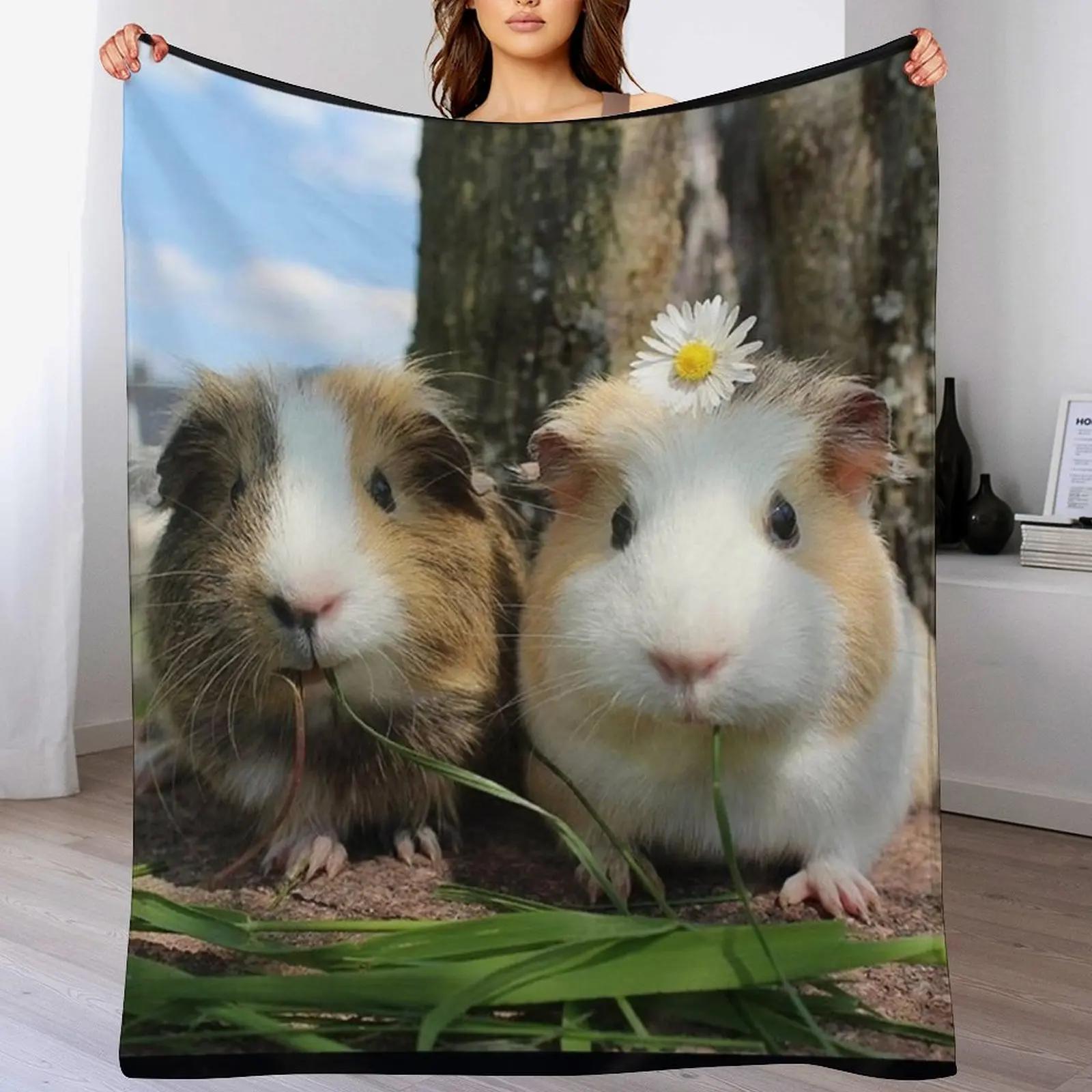 

Guinea Pig Cavy Collection Model 01 Throw Blanket Soft Plush Blanket as Housewarming Gift 102x76cm(40x30in)