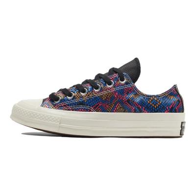 1970er Chuck Taylor All Star Synthetikleder Schlangenprint Rutschfest Abriebfest Low Top Board Schuhe Damen Farbe