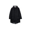 Trench Coats Men's Black Hooded Moderate Straight Fit (Unisex) Trench Coats AV8271 010