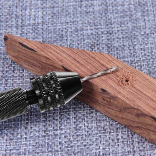 CESFONJER 25-Piece Pin Vise Hand Drill Bits | Micro Mini Twist Drill Bit Set (0.5-3mm) with 1 Pin Vise Rotary Tool for Wood, Jewelry, and Plastic