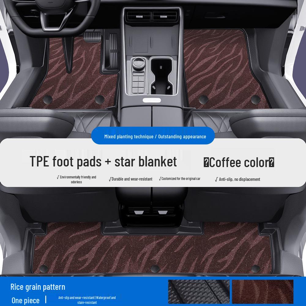 Compatible TPE Floor Mats with Door Sills for Chery Fengyun T10/T11/A8/A8L/A9/A9L - Full Coverage