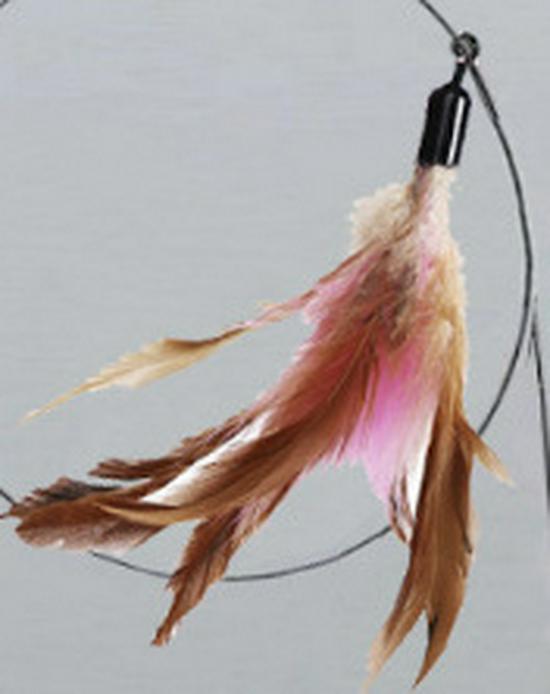 Automatic Cat Teaser: Suction Cup Feather Wand for Self-Play and Boredom Relief