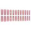 Europe and the United States wear nail flowers burst broken diamond French matte nail art fashion fake nail patch wear nail piece finished product