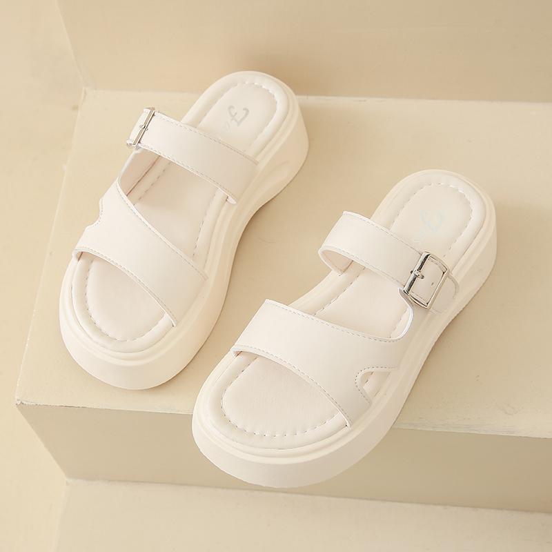 

Обувь Женские тапочки Платформа Летние сабо Женские Pantofle Пляжные мягкие 2025 Шлепанцы Обувь Женские тапочки Летние шлепанцы Shale Fem 40 бежевый