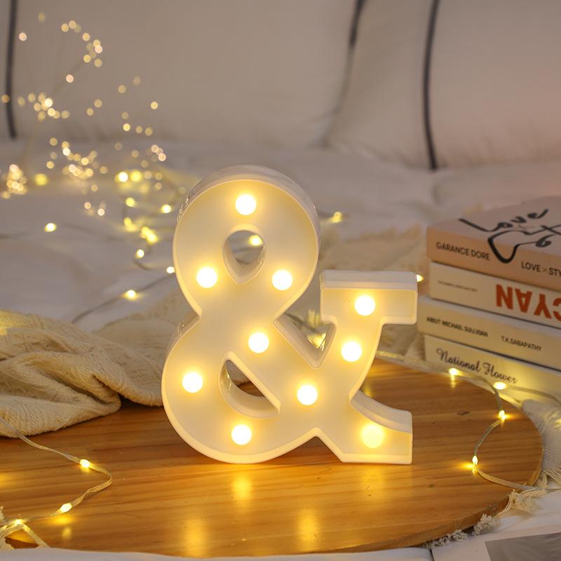 LED Letter and Number Lights for Celebrations and Proposals