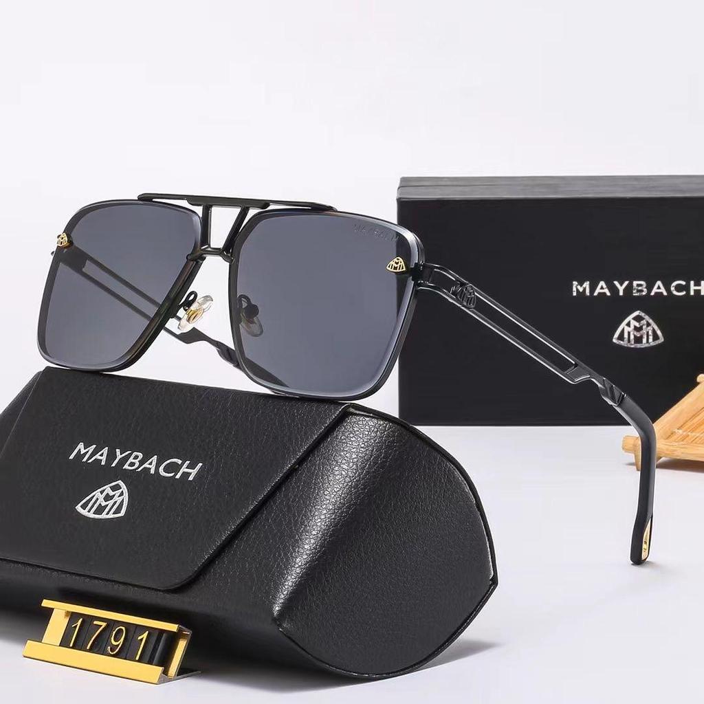 Men's Cross-Border Fashion Maybach Sunglasses: European & American Large Frame Driving Glasses