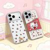 KT Cat Glossy Silicone Phone Case for iPhone 17 Pro Max - Cherry New Style
