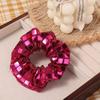 6pcs Square Sequin Rubber Bands Set Retro Disco Women's Hair Ties Fashion Sequin Hair Rope  Wedding