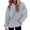 Women's Fashion Daily  Casual Hoodie Long Sleeve Solid Color Top