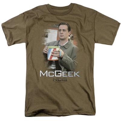 Ncis Mcgeek Herren T-Shirt Safari Grün Offiziell Lizenziert