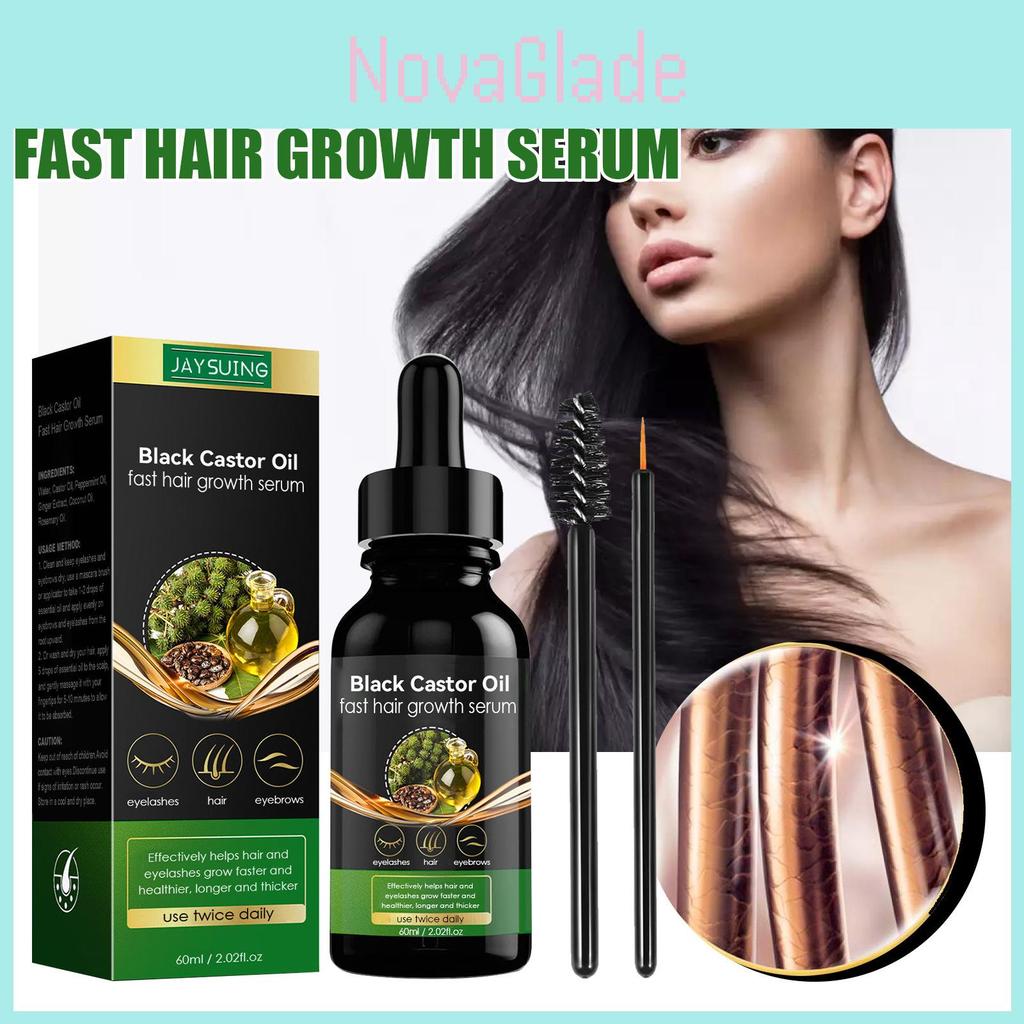Jaysuing Castor Oil Hair Growth Essence Nourishing Thickening Strengthening Formula