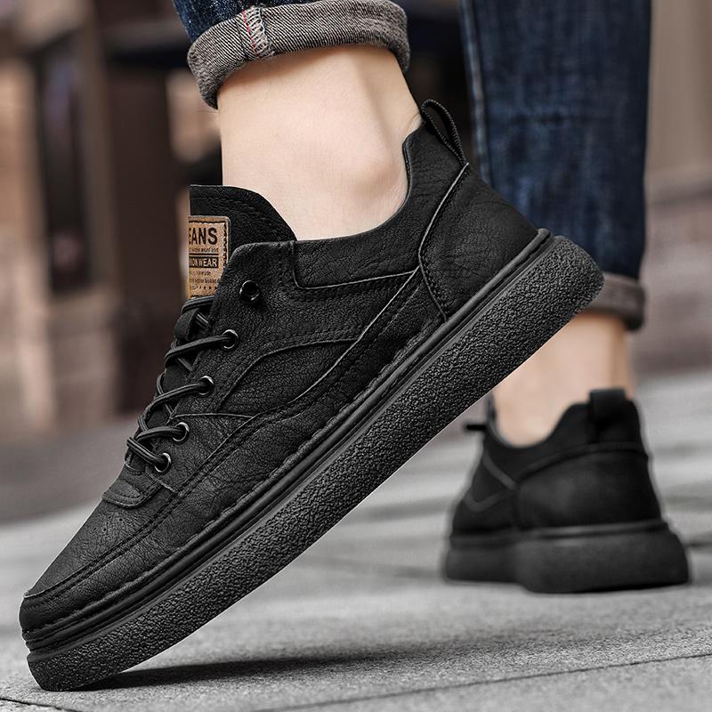 Pantofi sport pentru bărbați, stil clasic, casual, din piele, cu lace-up, confortabili, pentru conducere, all-match