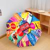 1PC Coca-cola Christmas Delivery Automatic Umbrella - Suitable Travel Outdoor Portable Umbrella Birthday Gift Daily Essentials