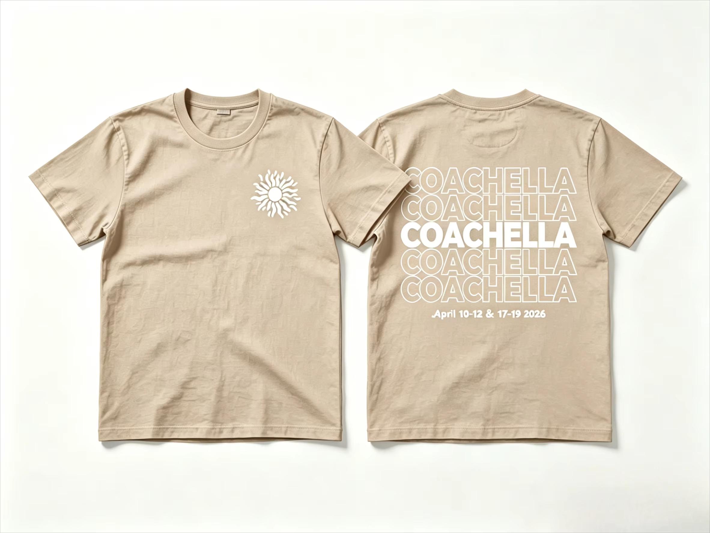 

Coachella 2026 Summer TShirt Unisexs 100 Cotton Unisex Doublesided Graphics Retro Harajuku Loose Quality Y2K Trend Shirt 4XL
