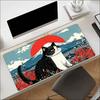 Vintage Japanese Style Cute Cat Landscape Art NonSlip Rubber Mouse Pad For Accurate Mouse Control Gaming Laptop Desktop Work
