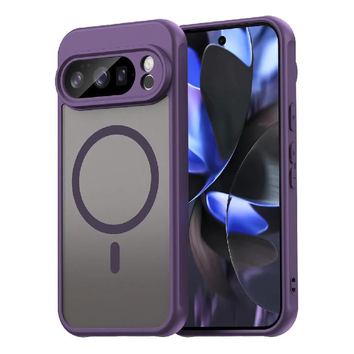 Phone Case For Google Pixel 10 Pro Xl,Matte Magnetic Shockproof Hybrid Phone Cover For Google Pixel 10 Pro Xl