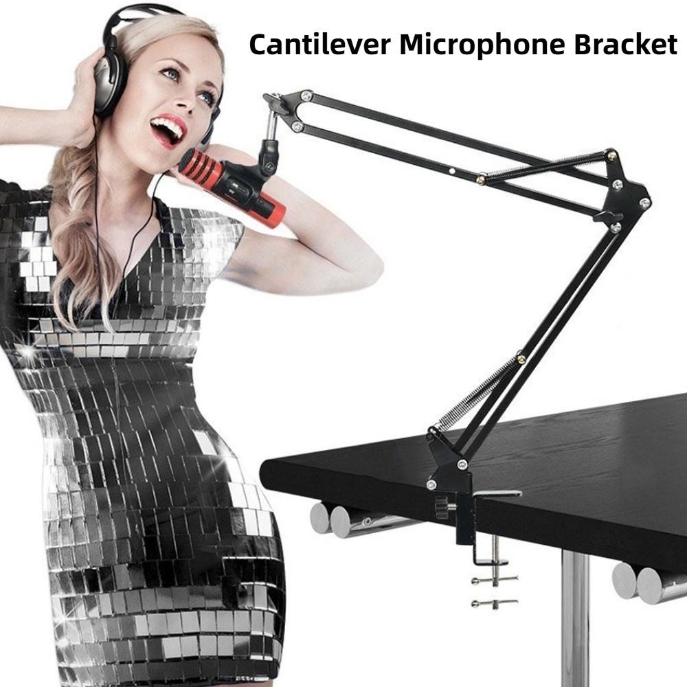 Foldable Microphone Holder Telescopic Bracket Microphone Clamp  Microphone Accessorie