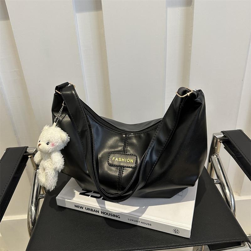 Fashionable 2024 Soft Pu Leather Tote Handbag For Women With Large Capacity And Stylish Stitches