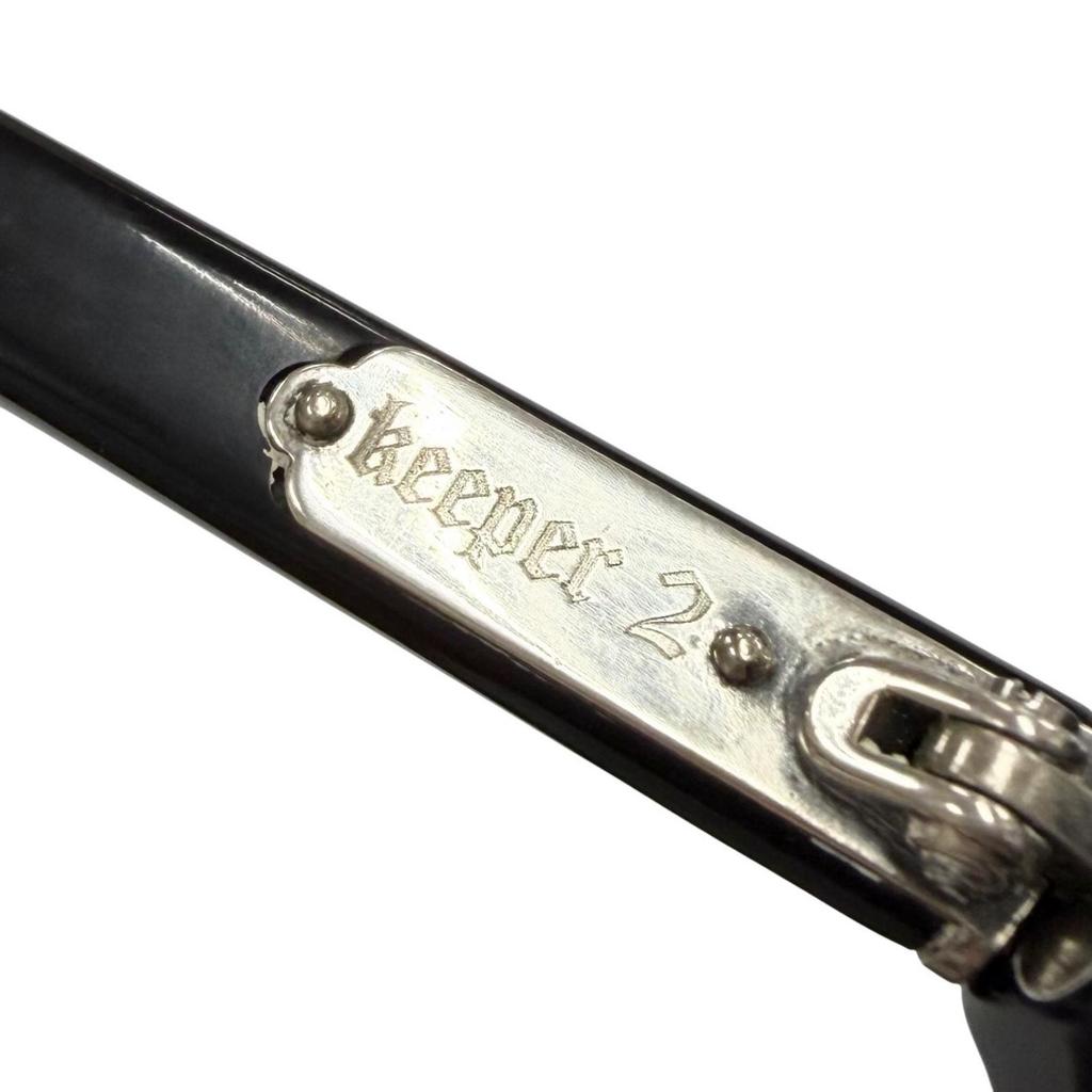 Very Good CHROME HEARTS Sunglasses KEEPER 2 Rare Black 925 Used