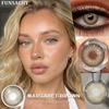 FUNSACHY 1 Pair Natural Brown Contact Lenses for Eyes Beautiful Pupils for Makeup Cosmetics Brown Color Lenses Gray Softlens