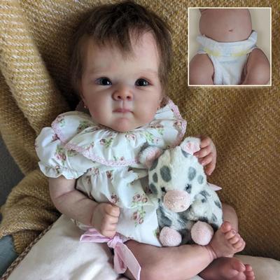 48cm Bettie Doll Full Body Soft Silicone Girl Reborn Baby Doll With Rooted Lifelike Hair Bebe Reborn Toys