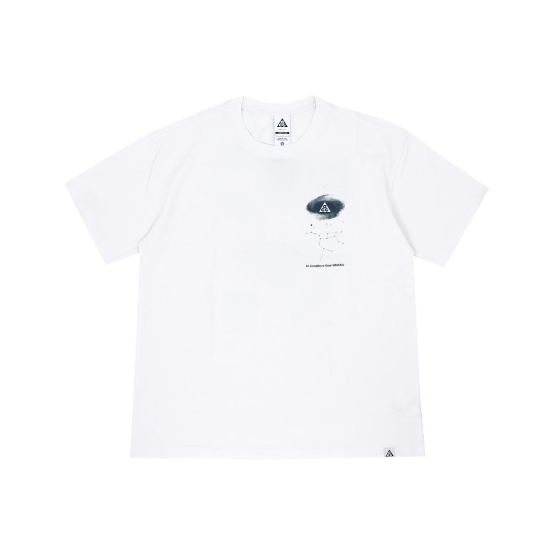 Nike Brand Logo ACG Men s Short Sleeve T-Shirt White FZ5276-121 XL