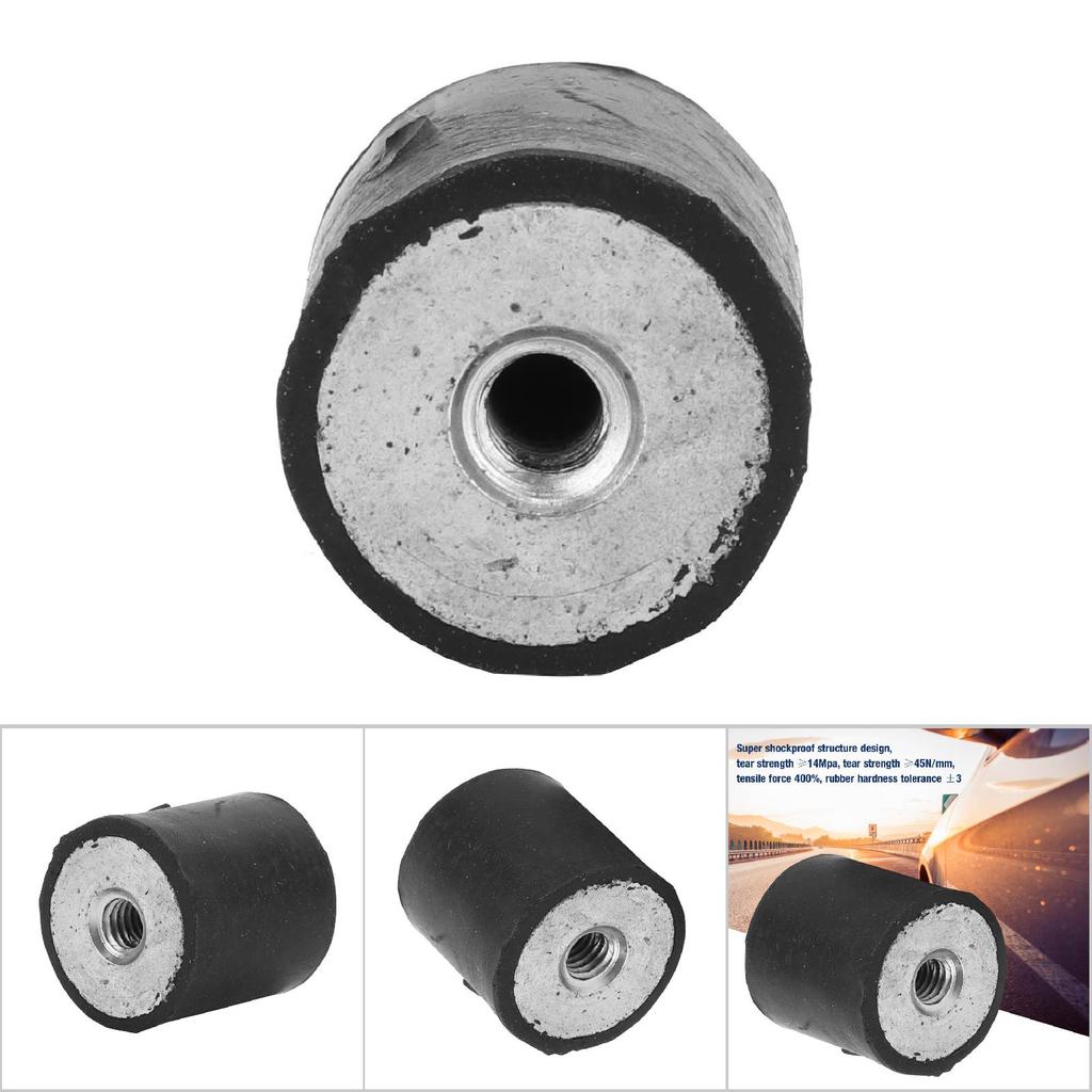 4pcs Female Thread Rubber Mount Anti Vibration Bobbin Isolator Damper (DE10*10 M4)