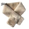 Winter Warm Scarf Women Imitation Mink Fur Scarf Thickened Soft Plush Neck Warmer Cold Weather Elegant Shawl Wrap Accessory for Versatile Fashion