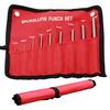 1set Leather Round Puncher Tool Set, DIY Leather Craftwork Punching And Chiseling, Roll Pin Punching Set, Size 1/16-5/16inch