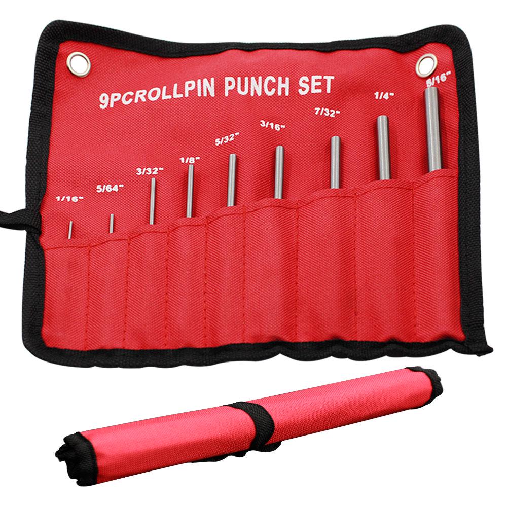 1set Leather Round Puncher Tool Set, DIY Leather Craftwork Punching And Chiseling, Roll Pin Punching Set, Size 1/16-5/16inch