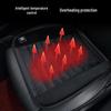 USB Graphene Heated Seat Cushion - Office & Car Use, 5V Quick Heating, Plush Warmth, Winter Embroidered Design