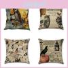Artistic Pumpkin Pattern Halloween Pillow Covers In Soft Cotton Linen Fabric