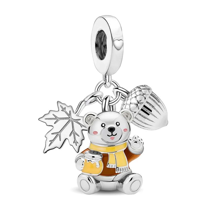 Copper Christmas Tree Classic Bell Christmas Series Charm Bead Fit Diy Bracelet Making Gift Of High Quality Jewelry