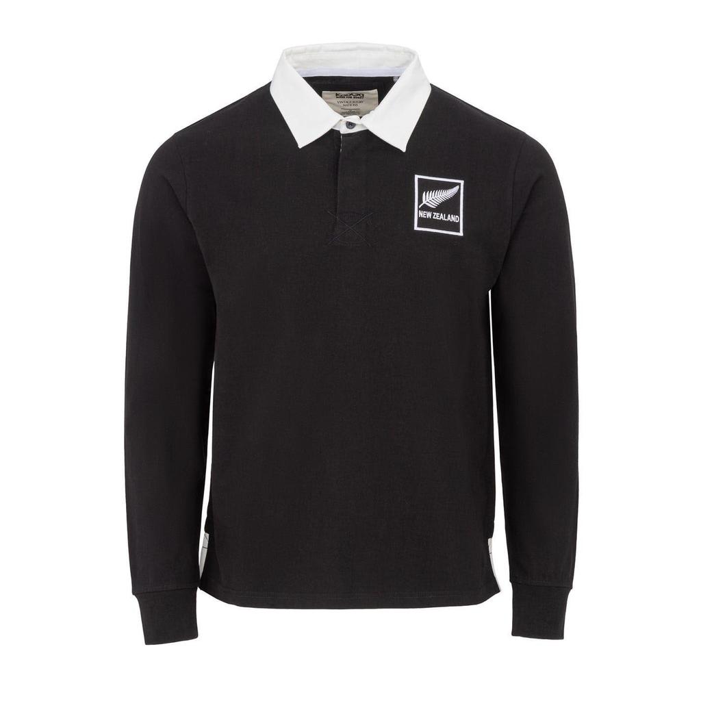 KooGa Unisex Adult New Zealand All Blacks Long-Sleeved Rugby Shirt