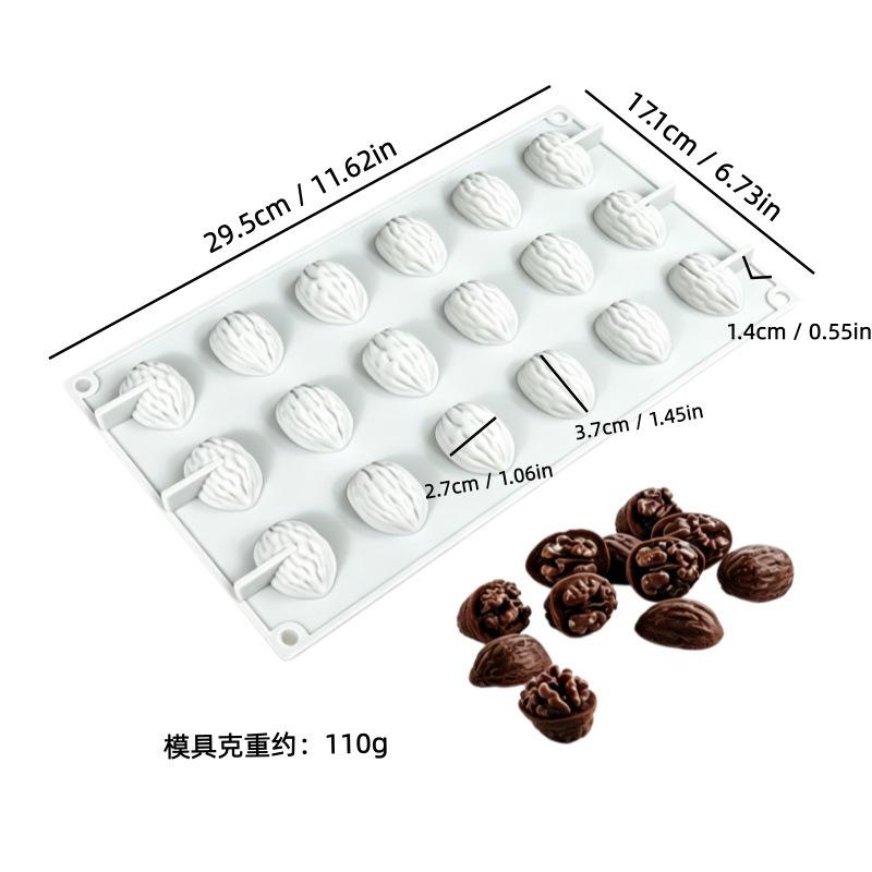 Stampo in Silicone a Forma di Arachidi Caffè Ceans per Torta Mousse Resistente alle Alte Temperature Facile da Sformare per Cottura Fai da Te Dessert