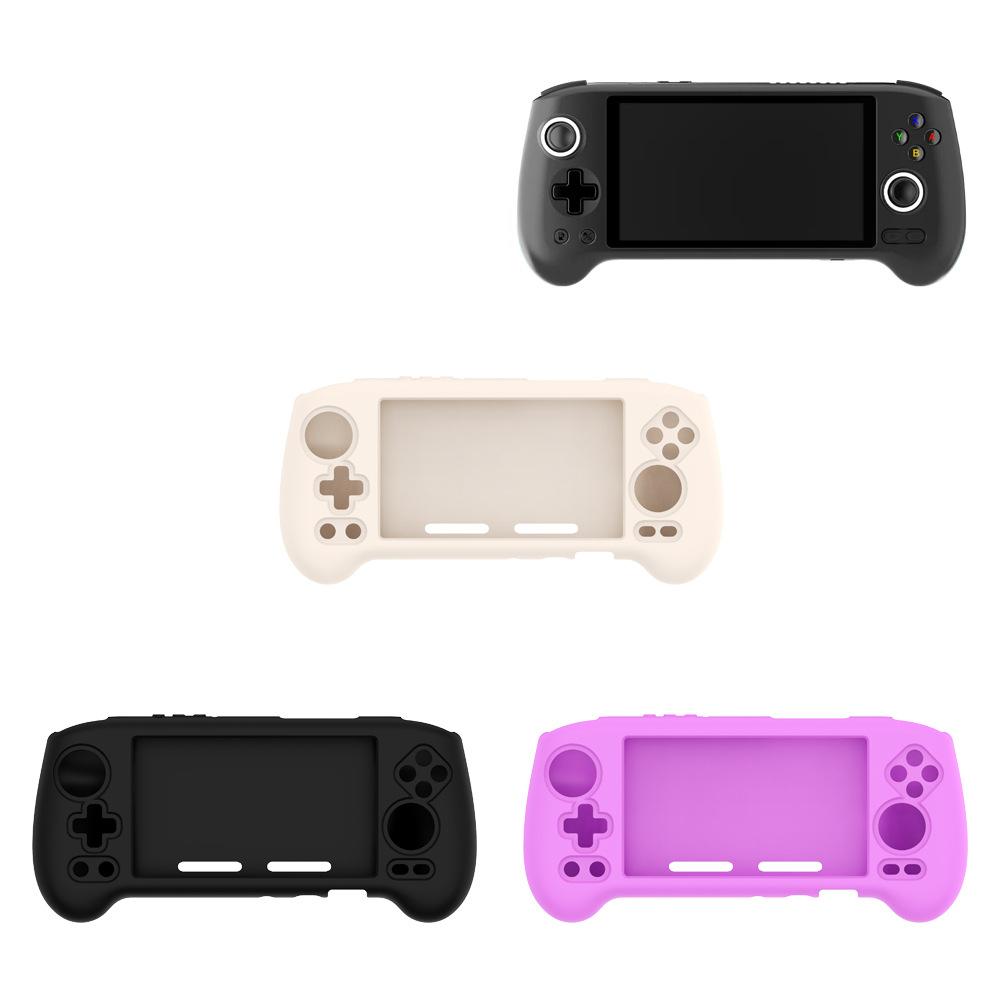 Soft Silicone Protective Case For ANBERNIC RG556 Gaming Console Drop Protection Sleeve Simple Solid Color Cover